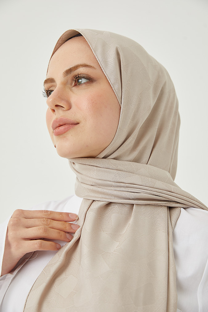 Karo Desen İpeksi Jakar Şal